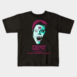 Fear and horror in a Vampire Fright Night Kids T-Shirt